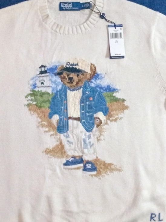Ralph Lauren Other - Ralph Lauren Sweater with Blue Bear Graphic Embroidered